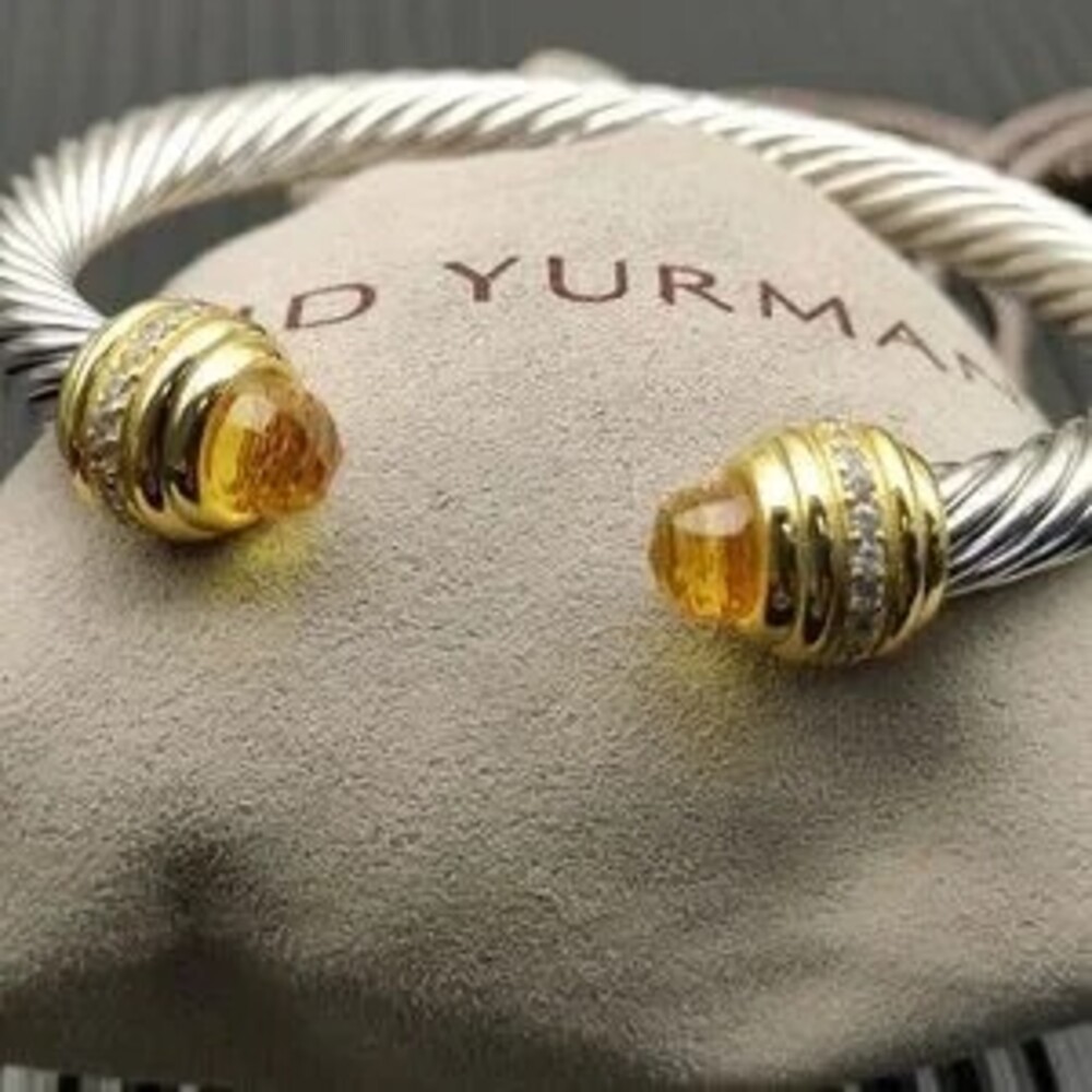 David Yurman Silver Bracelet in Amber - Picture 3 of 6